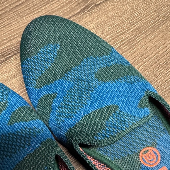 Rothy's Teal and Navy Knit Loafers - Picture 3 of 6